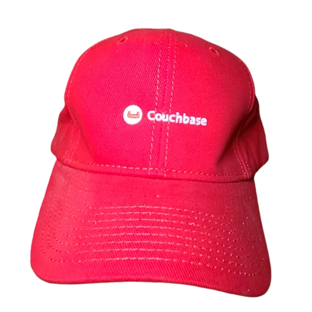 COUCHBASE BASE Adjustable Red Hat Cap Otto